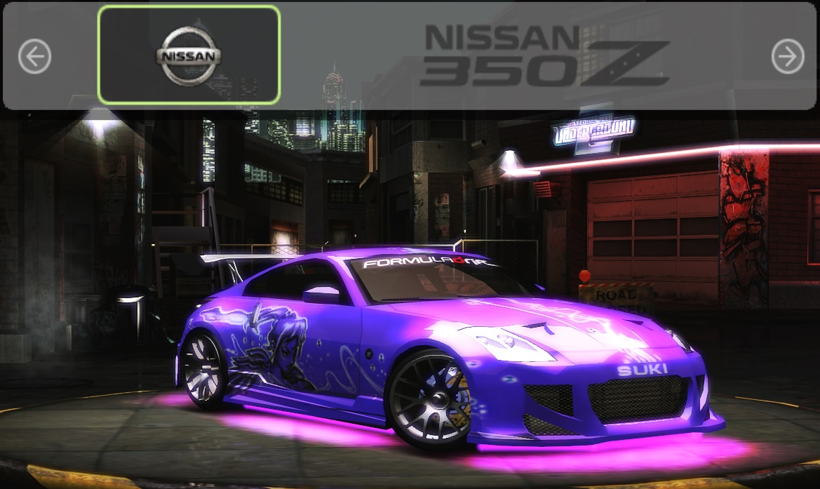 Need For Speed Underground 2 Nissan 350z - Suki Vinyl