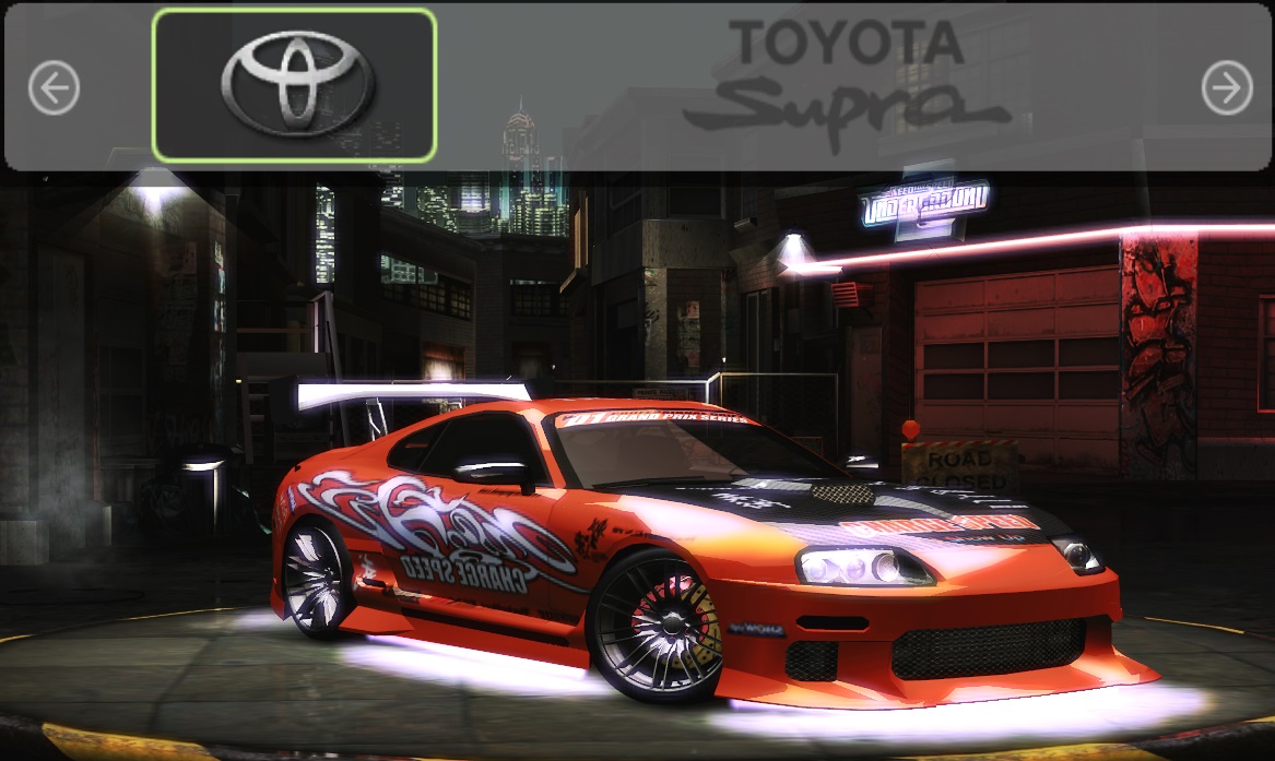 Need For Speed Underground 2 Toyota Supra - Gharge Vinil
