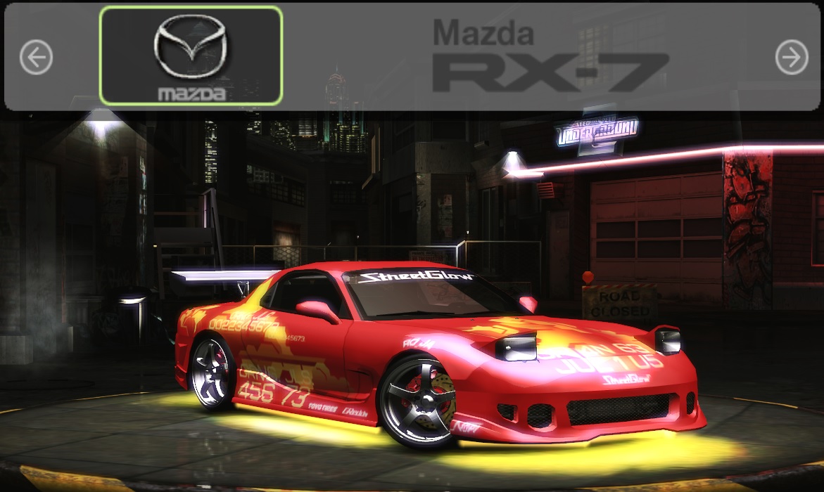 Need For Speed Underground 2 Mazda RX7 - 2f2f Vinyl