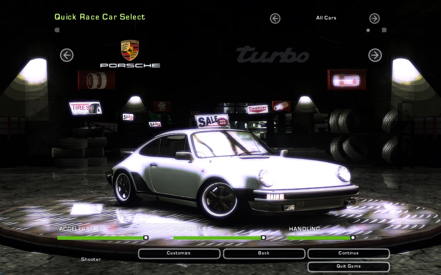 Need For Speed Underground 2 Porsche 911 (930) Turbo 3.3