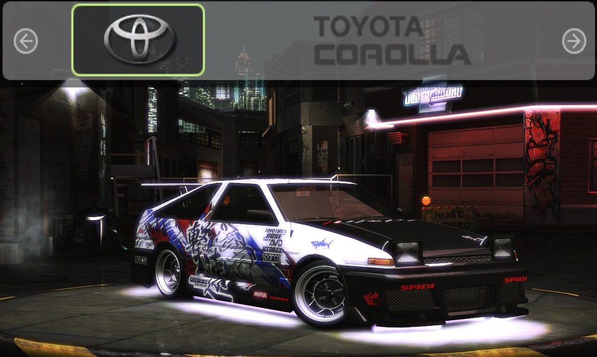 Need For Speed Underground 2 Toyota Corolla - Gekisocu Vinyl