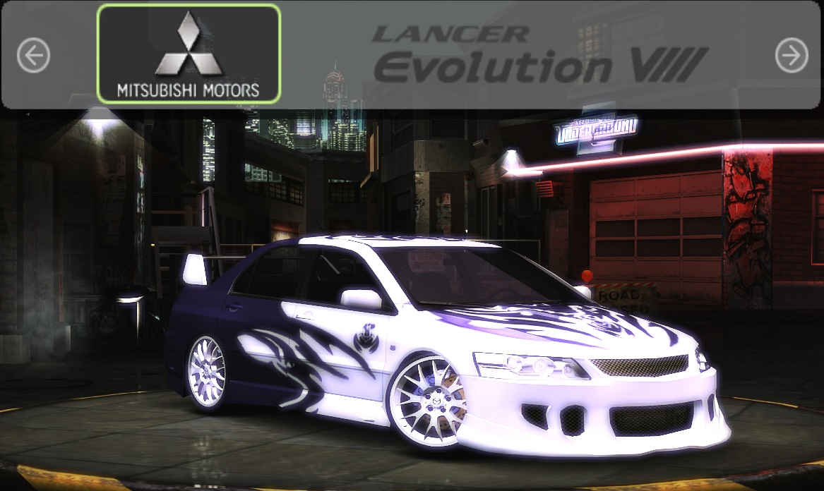 Need For Speed Underground 2 Mitsubishi Lancer Evolution 8 - Scorpio Vinyl