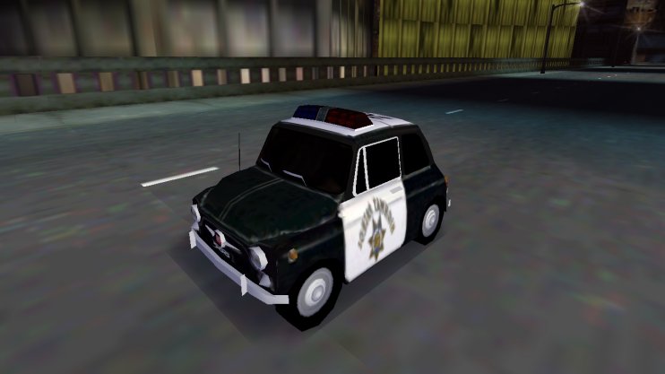 Need For Speed Hot Pursuit Fiat Nuova 500 USA Police (sleeper version)