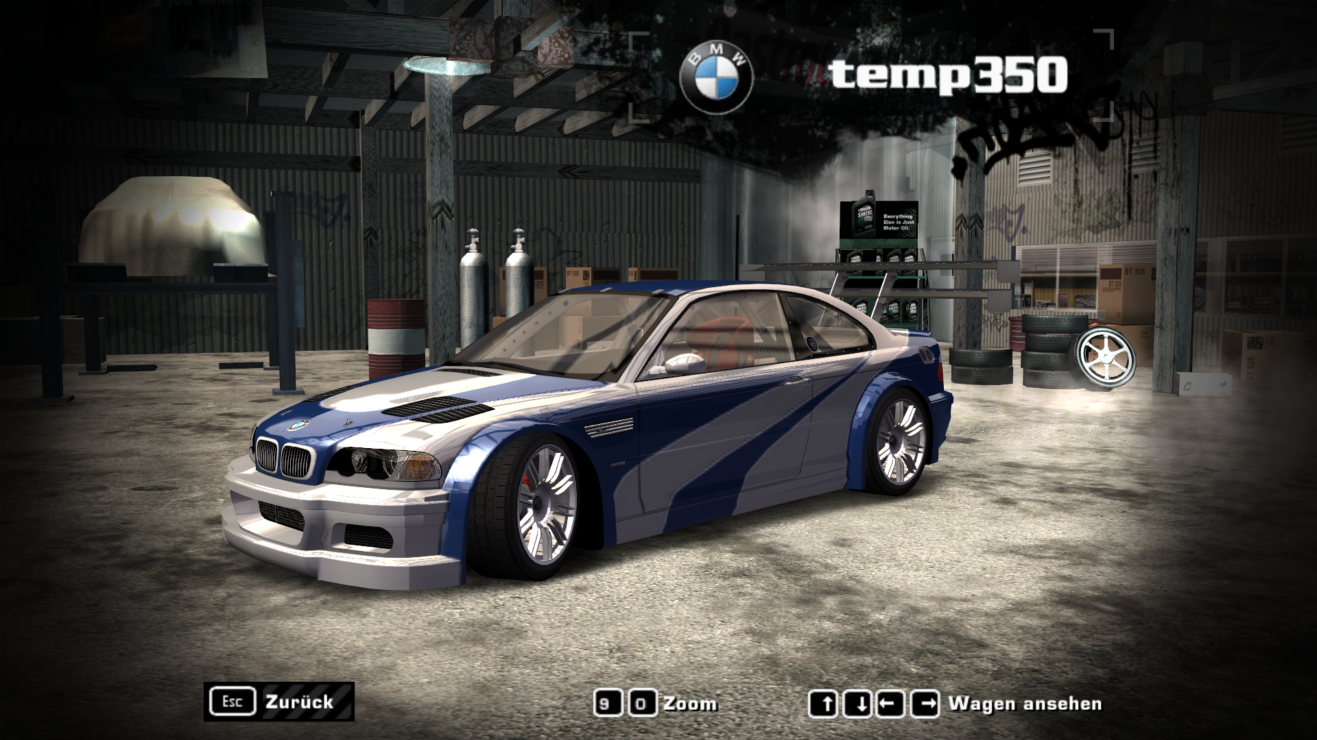 Need For Speed Most Wanted BMW M3 GTR Double-Spoiler