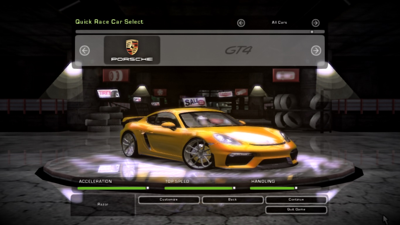 Need For Speed Underground 2 Porsche 718 Cayman GT4