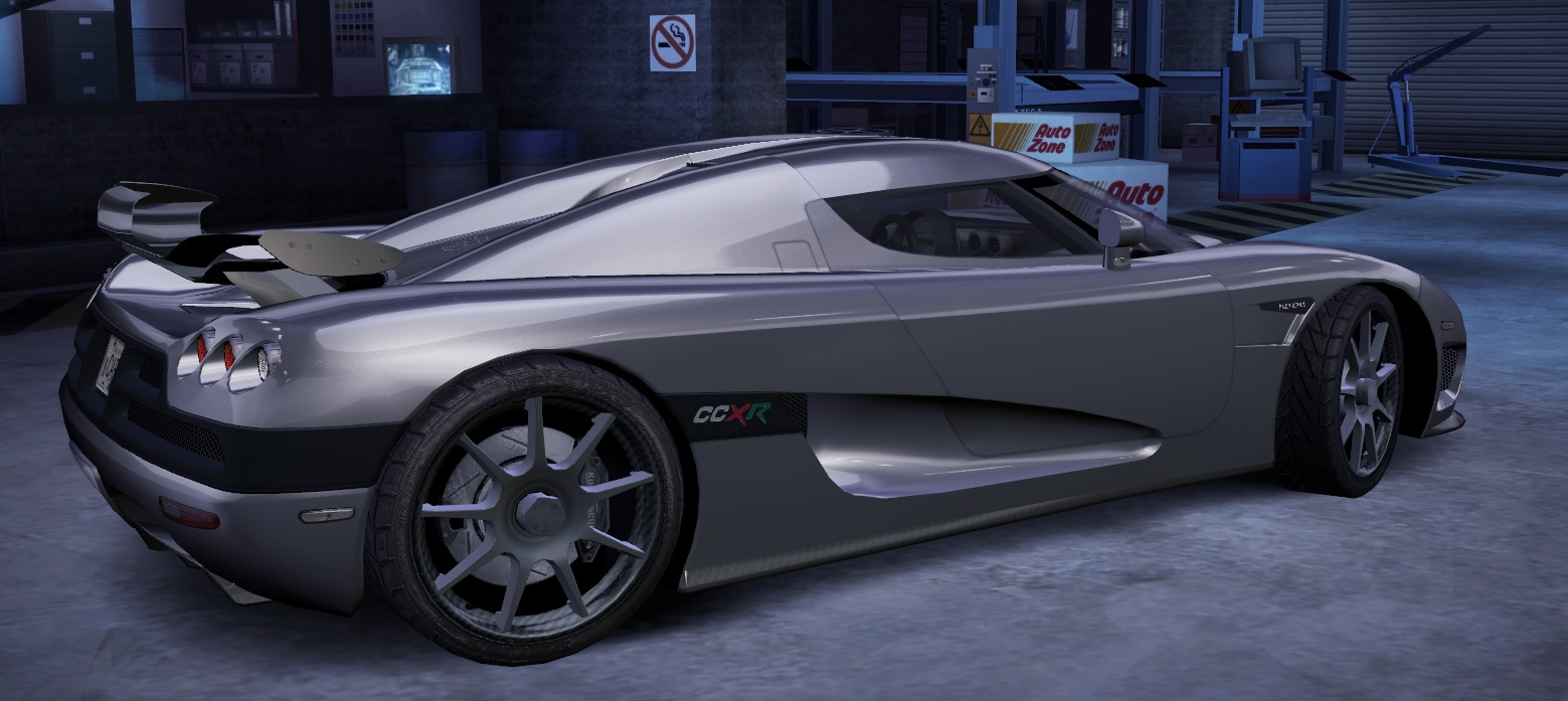 Need For Speed Carbon Koenigsegg CCXR with a fixed Spoiler