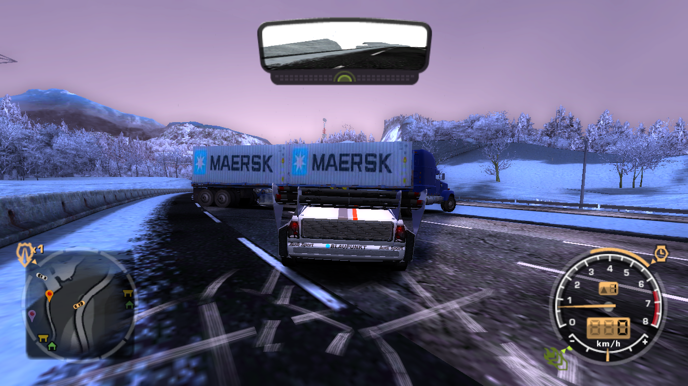 Need For Speed Most Wanted Chevrolet FedEx chevrolet express and maersk container + special my traffic pack