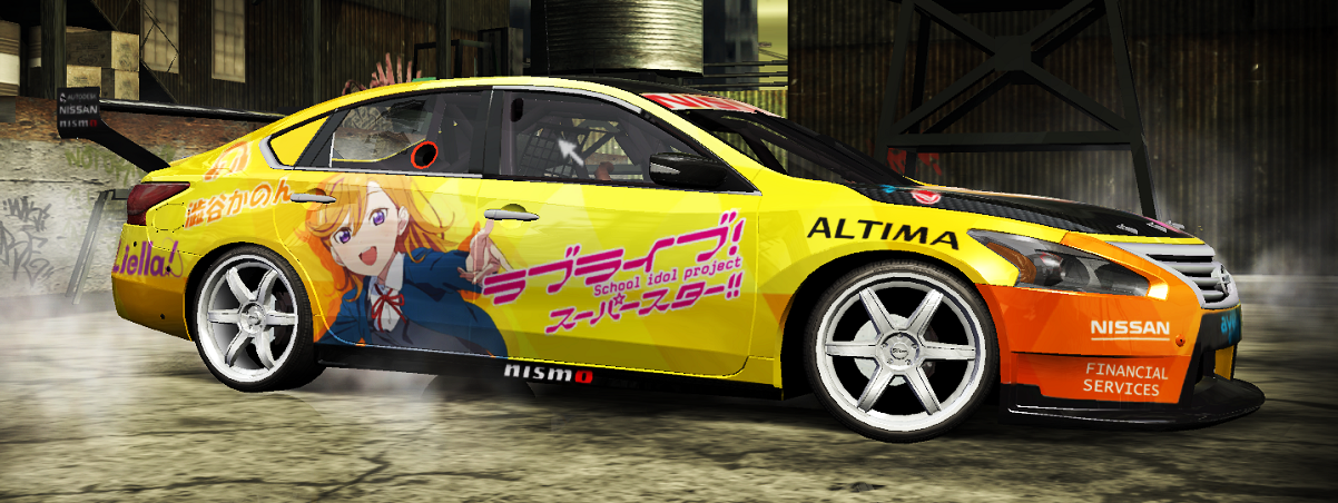Need For Speed Most Wanted Nissan Altima V8 Supercar Custom Itasha(Shibuya Kanon)