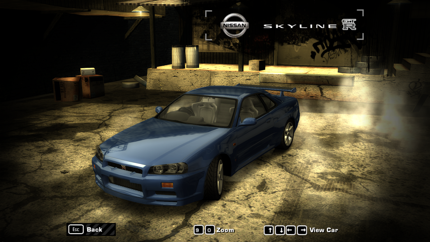 Need For Speed Most Wanted Nissan Brian's F&TF vinyl for Skyline R34