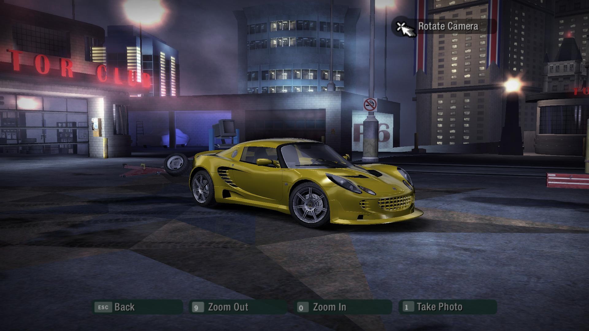 Need For Speed Carbon Lotus Elise 111R restored 1st Bodykit