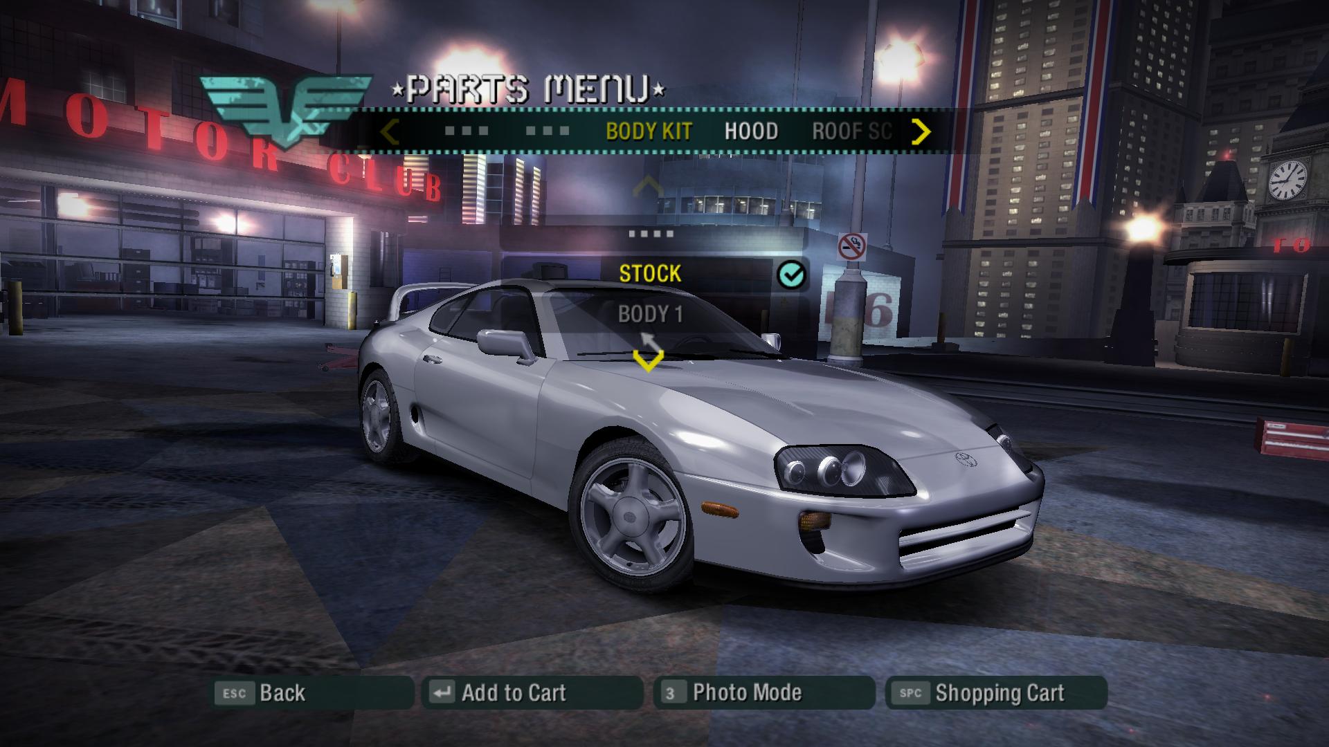 Need For Speed Carbon Toyota Supra Update
