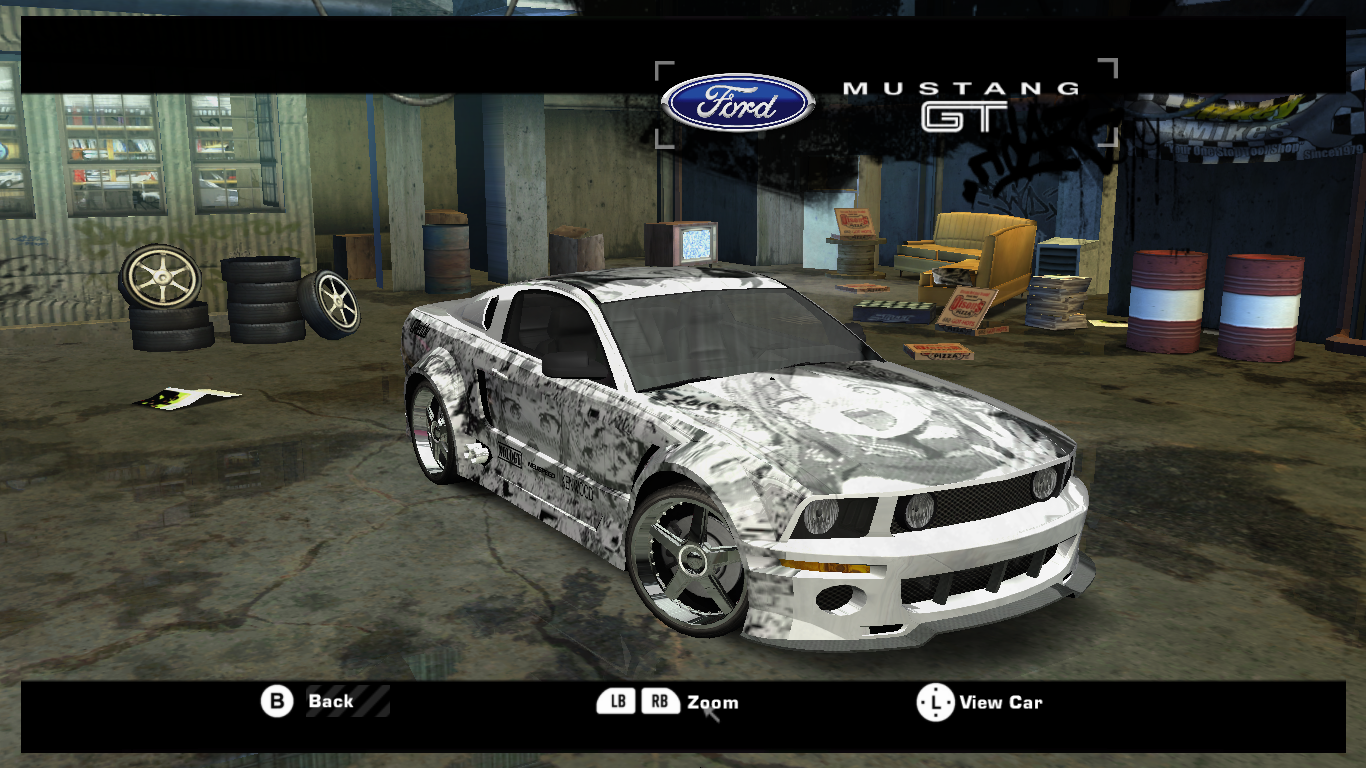 Need For Speed Most Wanted Ford Mustang GT Ahegao Vinyls