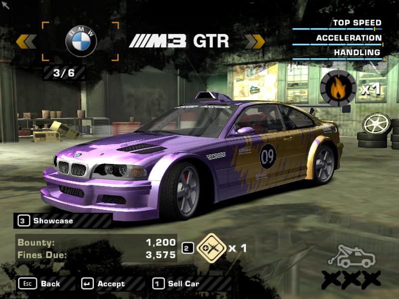 Need For Speed Most Wanted BMW M3 GTRE46