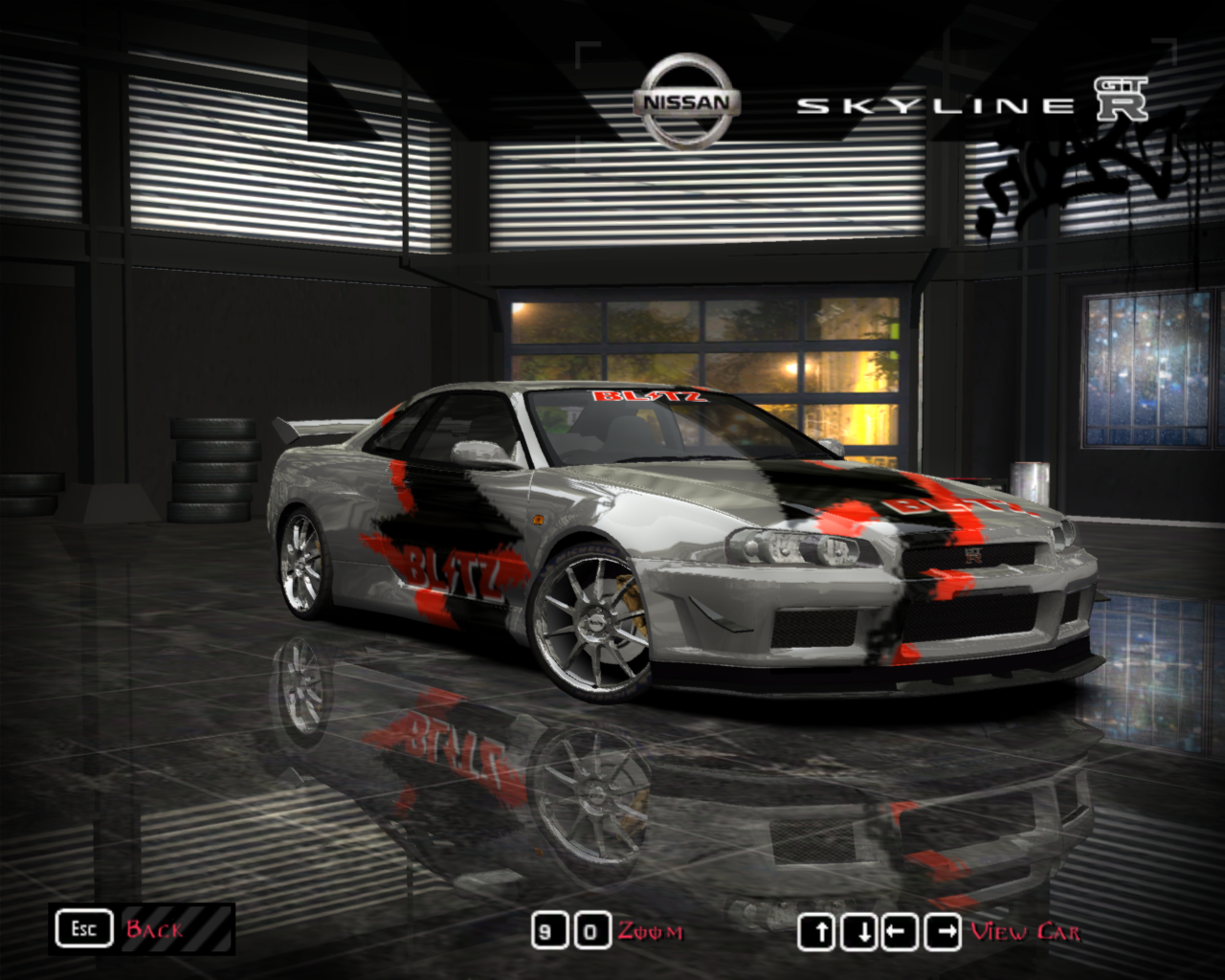 Need For Speed Most Wanted Nissan Skyline R34 GT-R  Blitz