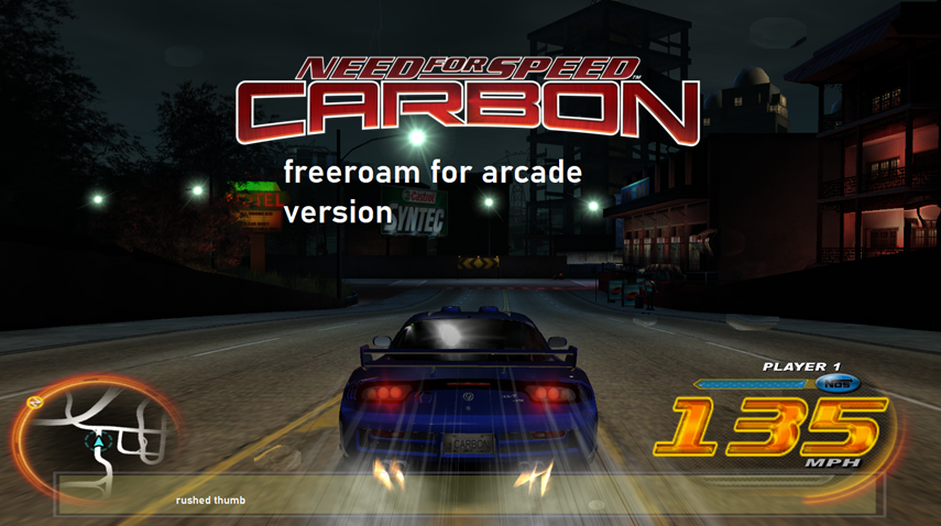 Need For Speed Carbon NFS CARBON FREEROAM ON ARCADE VERSION