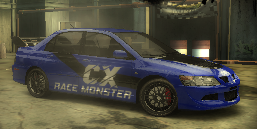 Need For Speed Most Wanted Mitsubishi Race Monster CX Blue Evo - Vinyl