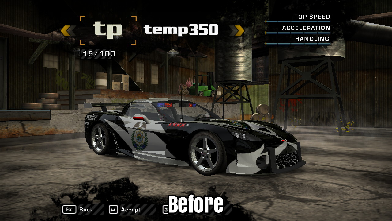 Need For Speed Most Wanted Unmarked Cross Car