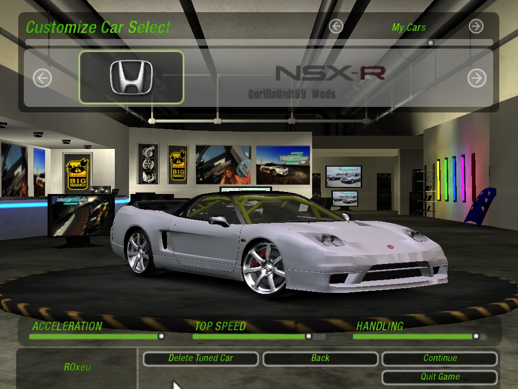 Need For Speed Underground 2 Honda NSX-R  V4.0