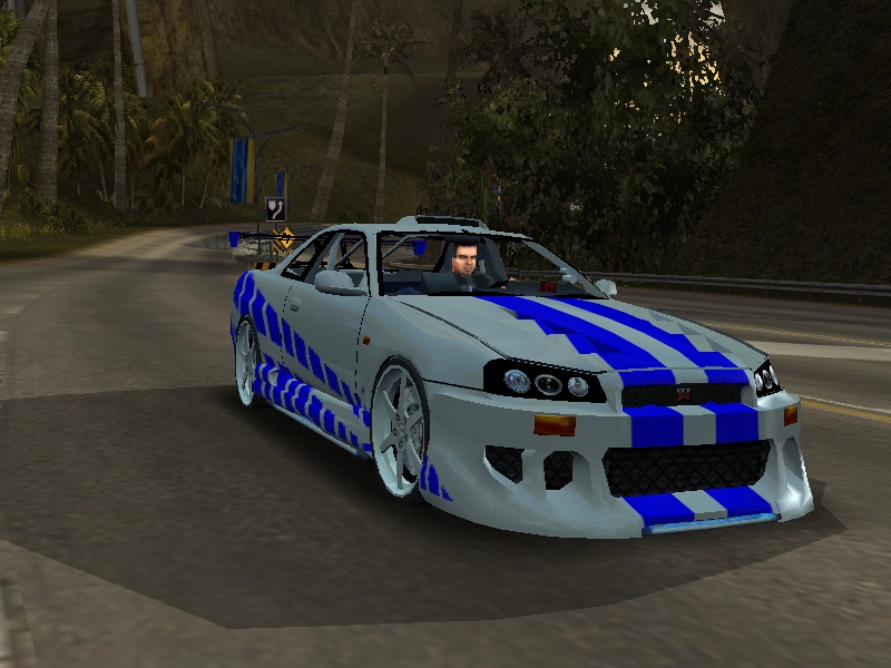 Need For Speed Hot Pursuit 2 Nissan Skyline R34 GTR 2F2F