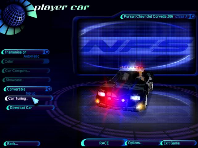 Need For Speed High Stakes Chevrolet Pursuit Corvette Z06