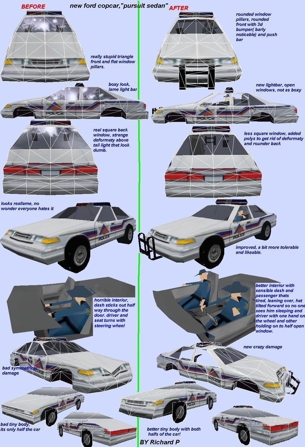 Need For Speed High Stakes Ford Crown Vic, Pursuit Sedan