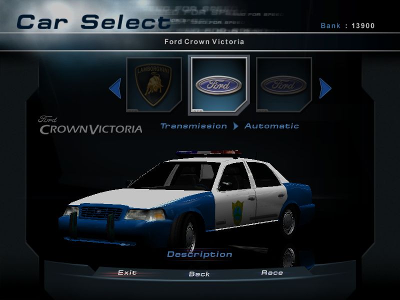 Need For Speed Hot Pursuit 2 Ford Crown Victoria Alabama S.T.