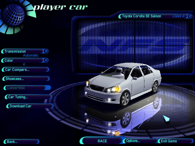 Need For Speed High Stakes Toyota Corolla SE Saloon 2004
