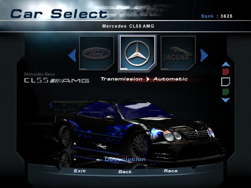 Need For Speed Hot Pursuit 2 Mercedes Benz Mercedes Cl55 AMG tune