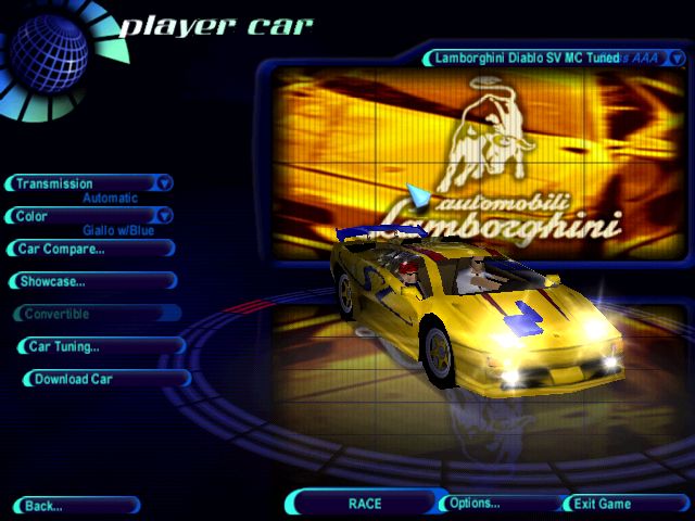 Need For Speed High Stakes Lamborghini Diablo SV MC Tuned 2.0