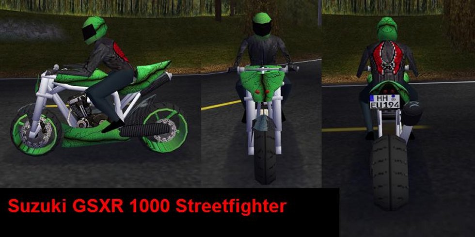 Need For Speed High Stakes Suzuki GSXR 1000 Streetfighter