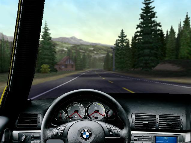 Need For Speed Hot Pursuit BMW M3 Coupe (2006) Interior