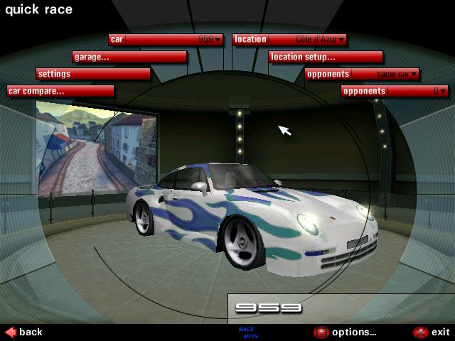 Need For Speed Porsche Unleashed Porsche 959 Feuerrader