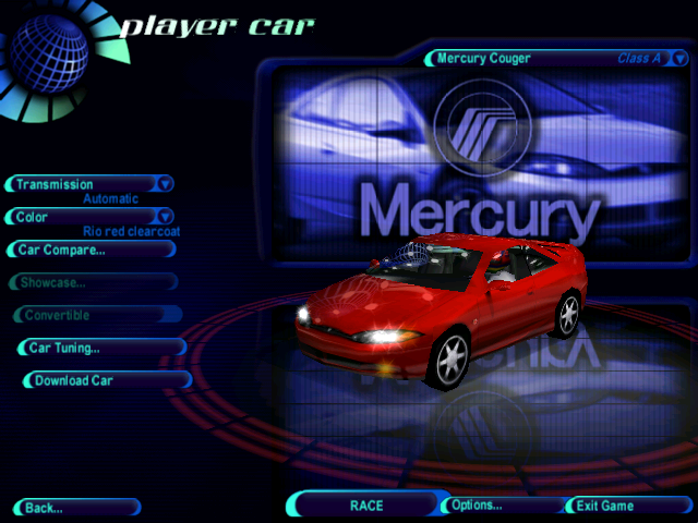 Need For Speed High Stakes Mercury Cougar '00