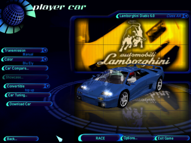 Need For Speed High Stakes Lamborghini Diablo 6.0
