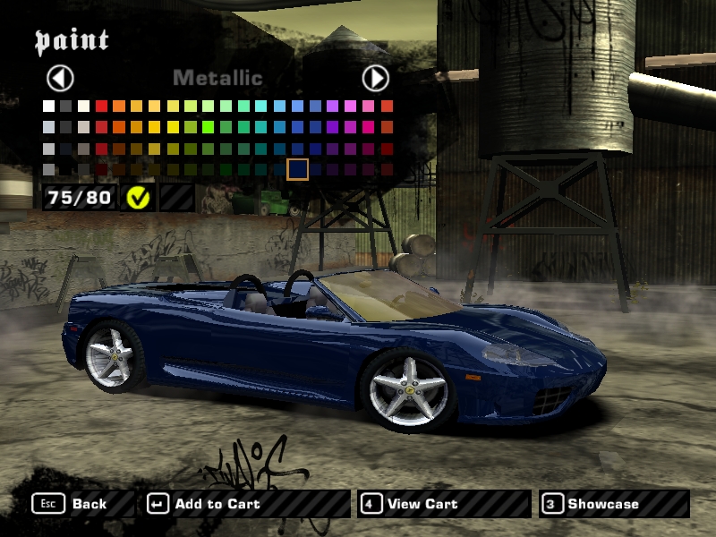 Need For Speed Most Wanted Ferrari 360 Spider v2