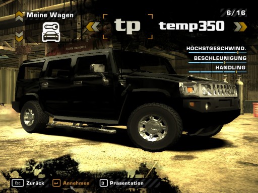 Need For Speed Most Wanted AM General Hummer H2