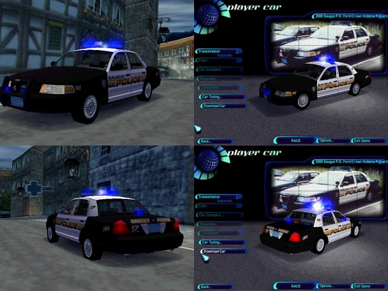 Need For Speed High Stakes Ford Saugus Police Dept. 2000 Crown Victoria Police Interceptor