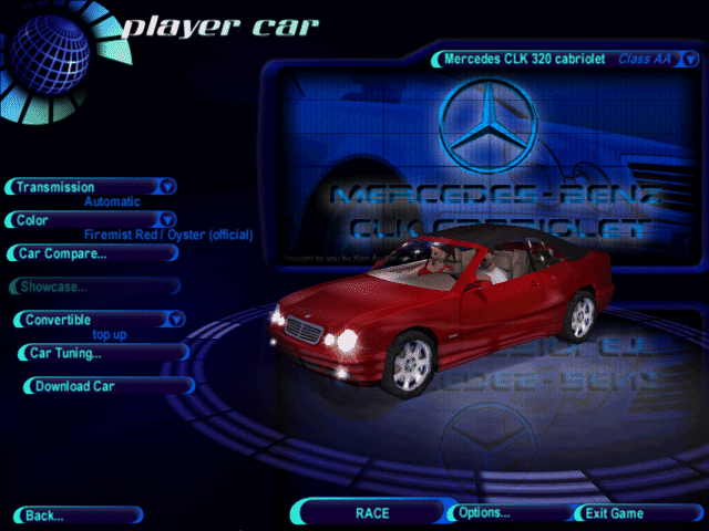 Need For Speed High Stakes Mercedes Benz CLK 320 Cabriolet