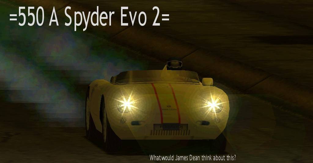 Need For Speed Porsche Unleashed Porsche --EVO 2 PACK-- 550A Spyder
