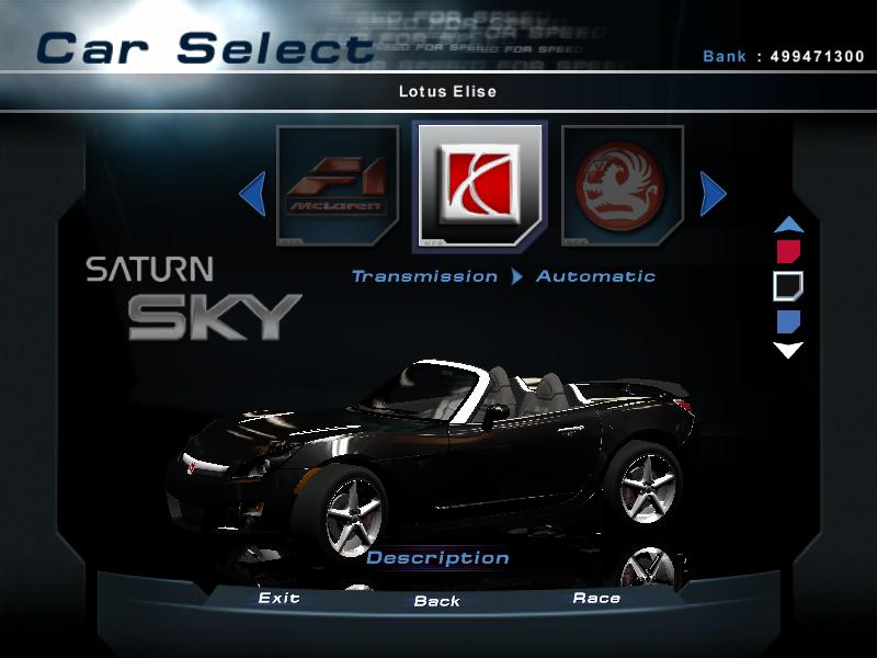 Need For Speed Hot Pursuit 2 Saturn Sky (Forza 3)