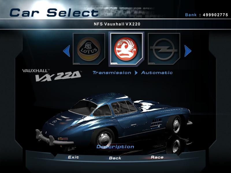 Need For Speed Hot Pursuit 2 Mercedes Benz 300sl Gullwing