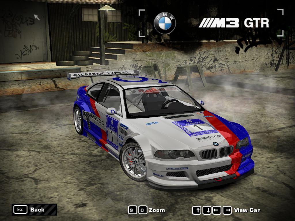 Need For Speed Most Wanted BMW M3 GTR MotorSport