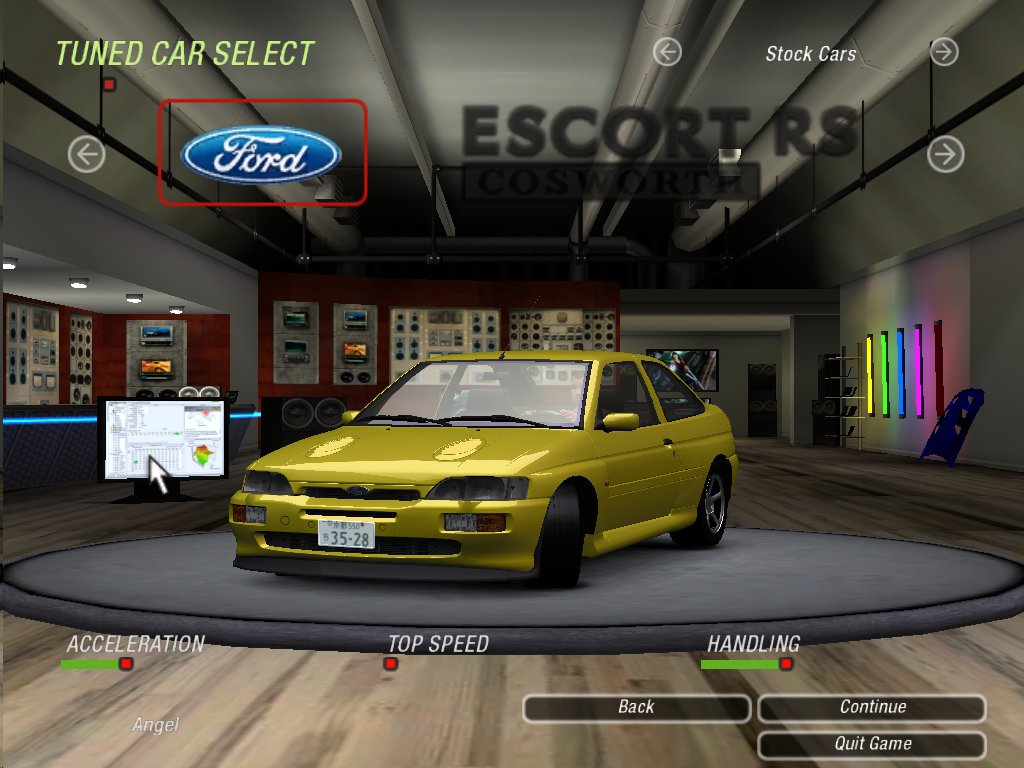 Need For Speed Underground 2 Ford escort rs