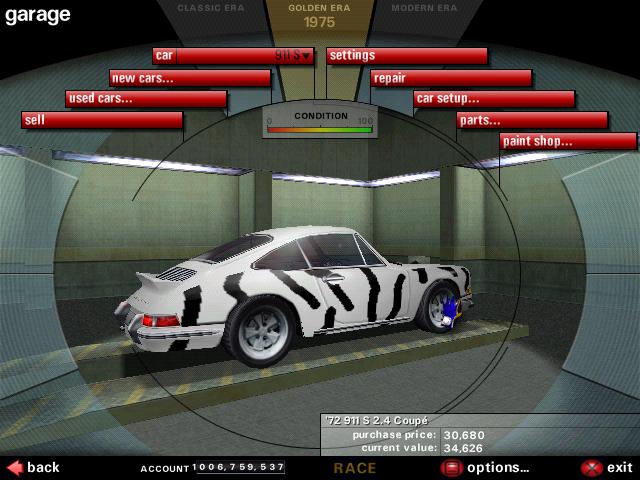 Need For Speed Porsche Unleashed Porsche 911 Tiger