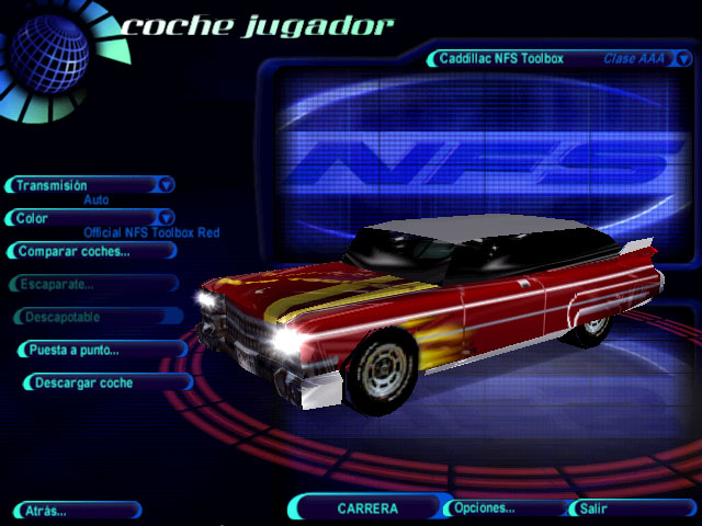 Need For Speed High Stakes Cadillac NFS Toolbox car