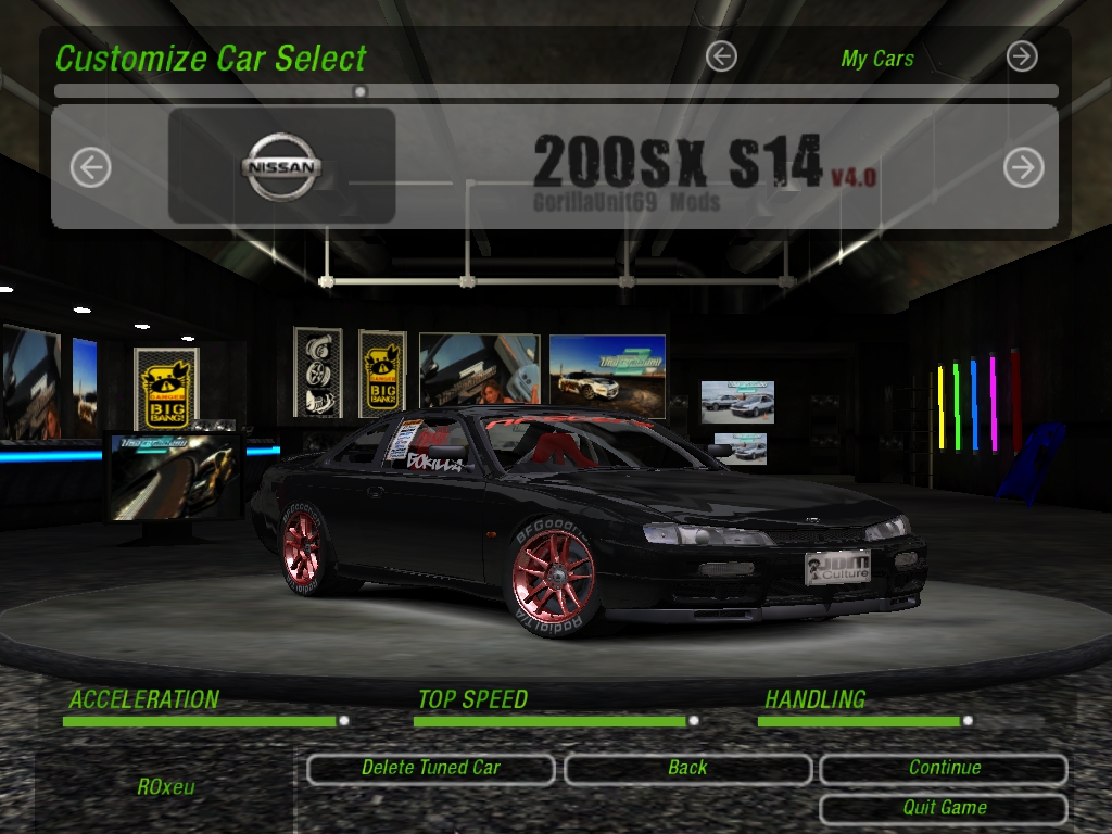 Need For Speed Underground 2 Nissan 200SX S14 V4.0