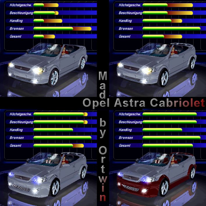 Need For Speed High Stakes Opel Astra Convertible