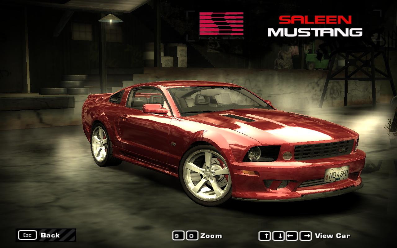 Need For Speed Most Wanted Saleen Mustang S281