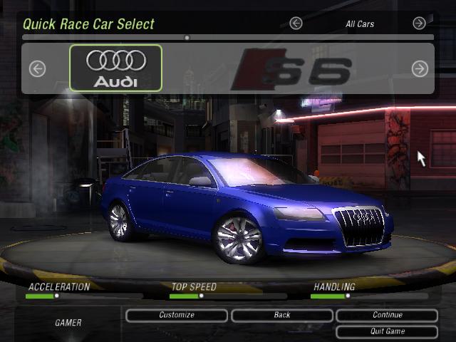 Need For Speed Underground 2 Audi S6