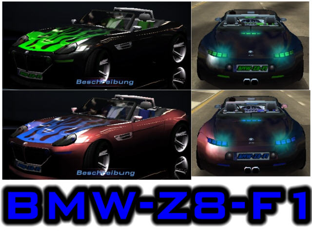 Need For Speed Hot Pursuit 2 BMW completely tuned Z8-F1